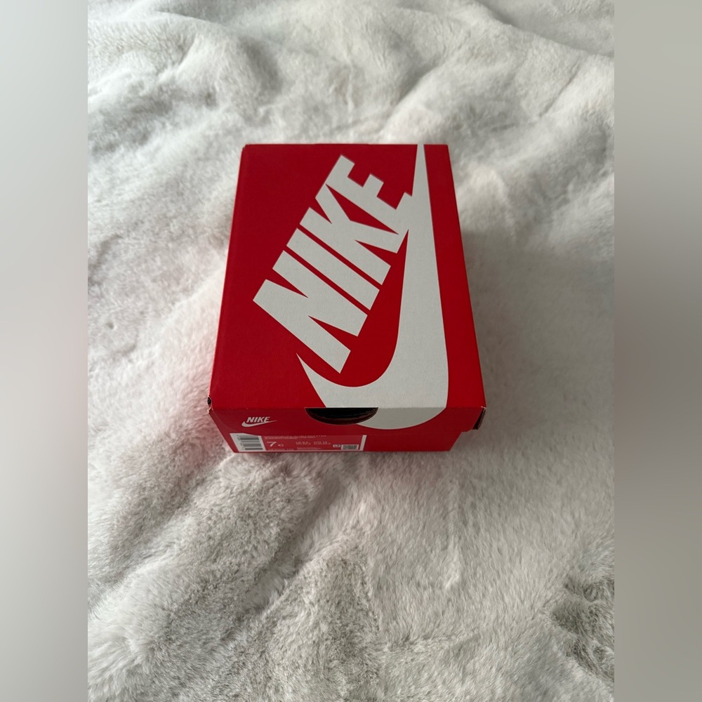 Nike Red and White Logo Kids Shoe Box